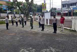 Koramil 14/Jatisrono Bersama Dengan Polsek, Laksanakan Pengamanan Ibadah Kenaikan Isa Almasih