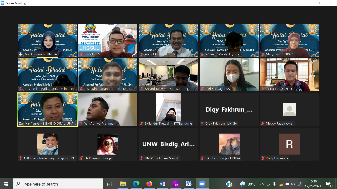 Kampus The Best ini Halalbihalal Prodi Bisnis Digital se-Indonesia