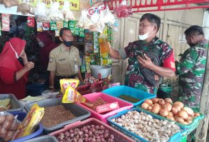 Danramil 01/Laweyan Bersama Anggota Sidak di Pasar Sidodadi Kleco, Ini Hasilnya