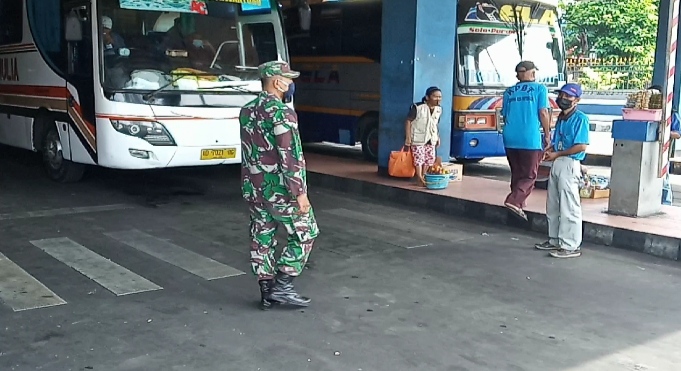 Penerapan Prokes Menyisir Terminal Tirtonadi Solo, Ini Tujuannya