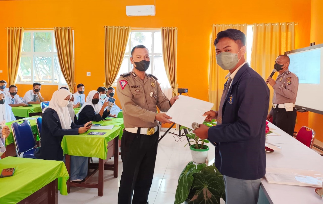 Satlantas Polres Tulang Bawang Laksanakan Police Goes To School, Ini Tujuannya