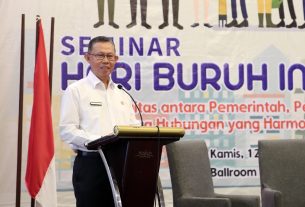 Seminar Hari Buruh Internasional 2022, Gubernur Arinal Berharap Sinergi antara Pemerintah, Pengusaha, dan Pekerja Makin Mantap