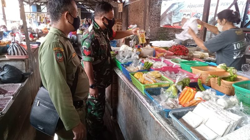 Serda Mujono Aktif Laksanakan Pengecekan Penerapan PPKM Di Pasar Joglo