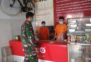 Serka Junaidi Aktif Cek Prokes Pada Masa PPKM di Wilayah Binaan