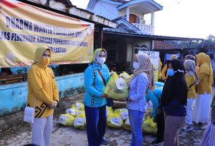 TP PKK dan DPW Provinsi Lampung Kembali Salurkan Bantuan Sembako Program Siger