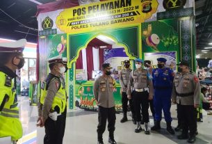 Wakapolda Lampung Sidak Pos Yan Operasi Ketupat Krakatau 2022 Polres Tulang Bawang