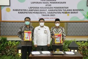 Pemerintah Kabupaten Pesisir Barat Kembali Raih WTP dari BPK RI