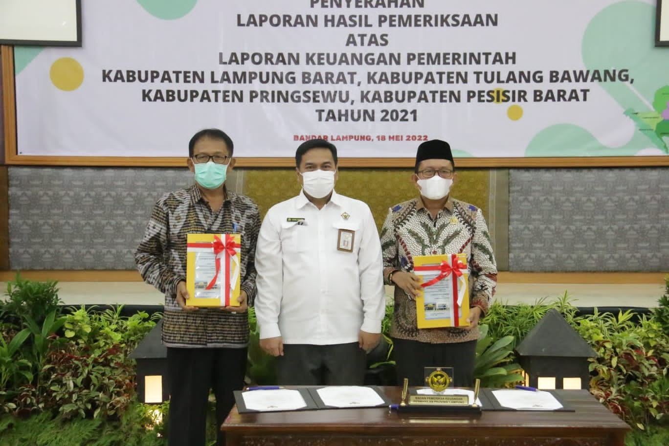 Pemerintah Kabupaten Pesisir Barat Kembali Raih WTP dari BPK RI