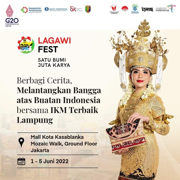 28 IKM Lampung di LagawiFest 2022, Mall Kasablanka Jakarta 1-5 Juni