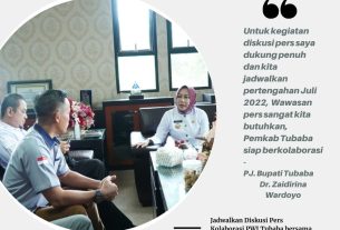 Jadwalkan Diskusi Pers Kolaborasi PWI Tubaba bersama Pemkab Hadirkan Tokoh Pers