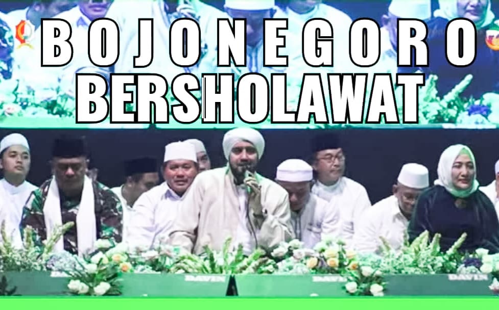 Bersama Forkopimda dan Puluhan Ribu Pecinta Habib Syech, Dandim Bojonegoro Bersholawat Bareng