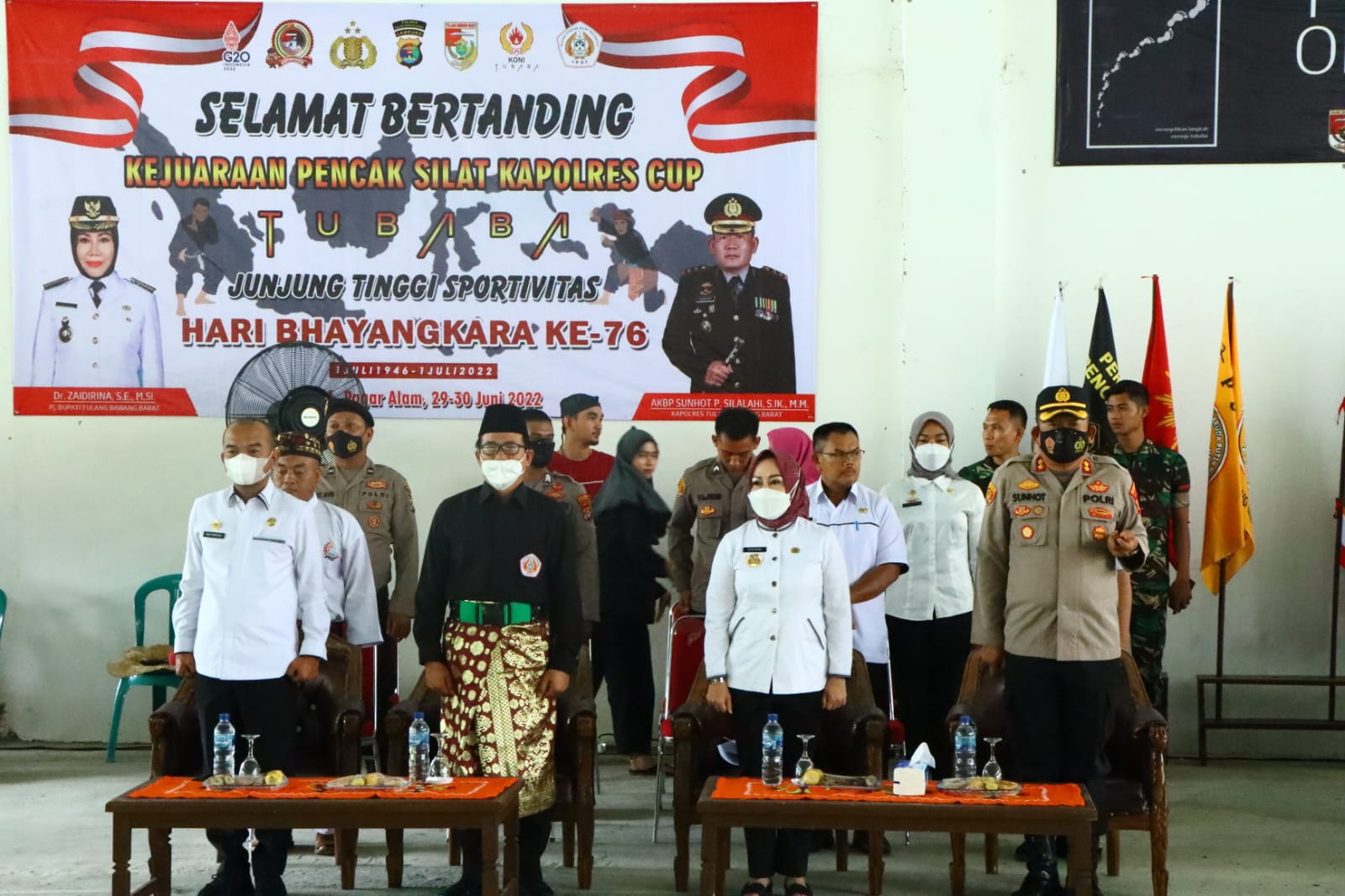 Buka Ajang Kejuaraan Pencak Silat Peringatan HUT Bhayangkara ke 76, AKBP Sunhot : Junjung Sportivitas, Kuatkan Persaudaraan.