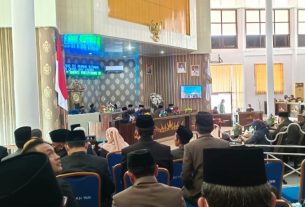 DPRD Way Kanan Paripurna Pengesahan Raperda Tahun 2021, dan pembahasan 3 Raperda Lain