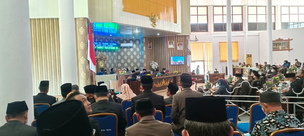 DPRD Way Kanan Paripurna Pengesahan Raperda Tahun 2021, dan pembahasan 3 Raperda Lain