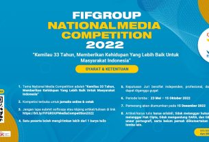 Dalam Rangkaian Kemilau HUT ke-33 Tahun, FIFGROU, Ajak Jurnalis Berkarya Lewat Media Competition 2022