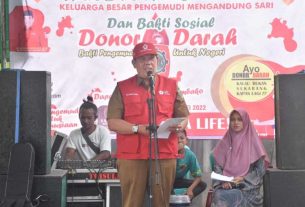 Halal Bihalal dan Baksos Donor Darah KBPMS Dibuka Wabup Lamtim Azwar Hadi