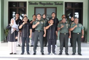 KPU Balam Gandeng Kodim 0410/KBL Untuk Ciptakan Pemilu Yang Demokratis Dan Profesional