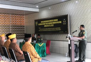 Kodim 0410/KBL Gelar Komsos Dengan KBT TNI Semester I TA. 2022