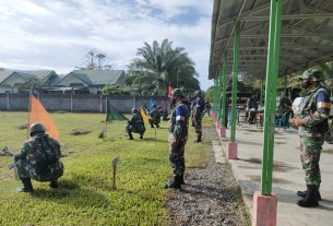 Kodim Aceh Barat Asah Kemampuan Prajurit Melalui Latihan menembak