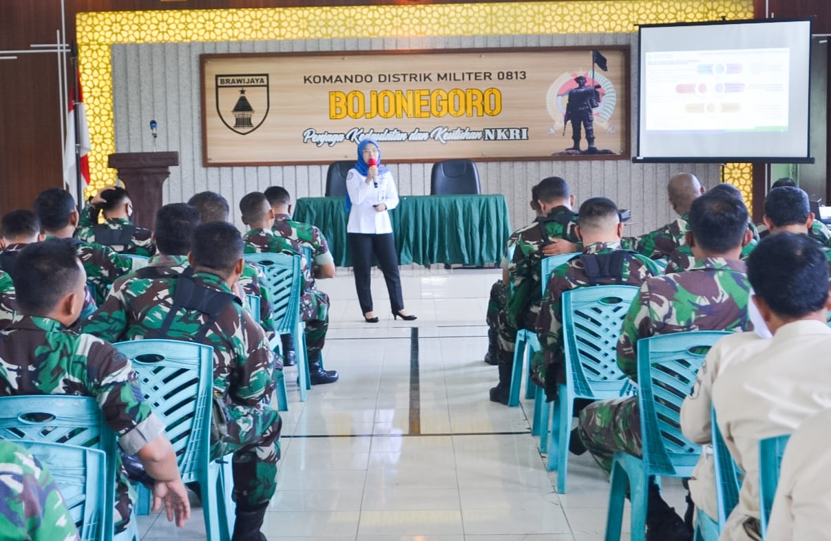 Kodim Bojonegoro bersama BPJS Kesehatan Gelar Sosialisasi Program JKN