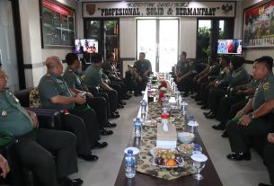 Marsda TNI Danang Laksanakan Wasev Wabku BT-PKLWN TNI Di Wilayah Kodim 0410/KBL
