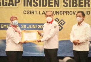 Pemprov Lampung Launching Tim Tanggap Insiden Siber Provinsi Lampung