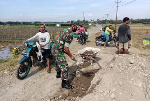 Pengerasan Jalan Sawah Membawa Kemudahan bagi Petani dukuh Rejosari