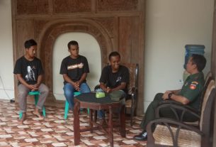 Pererat Tali Silaturahmi, Danramil Dan Babinsa Jalin Komunikasi Sosial