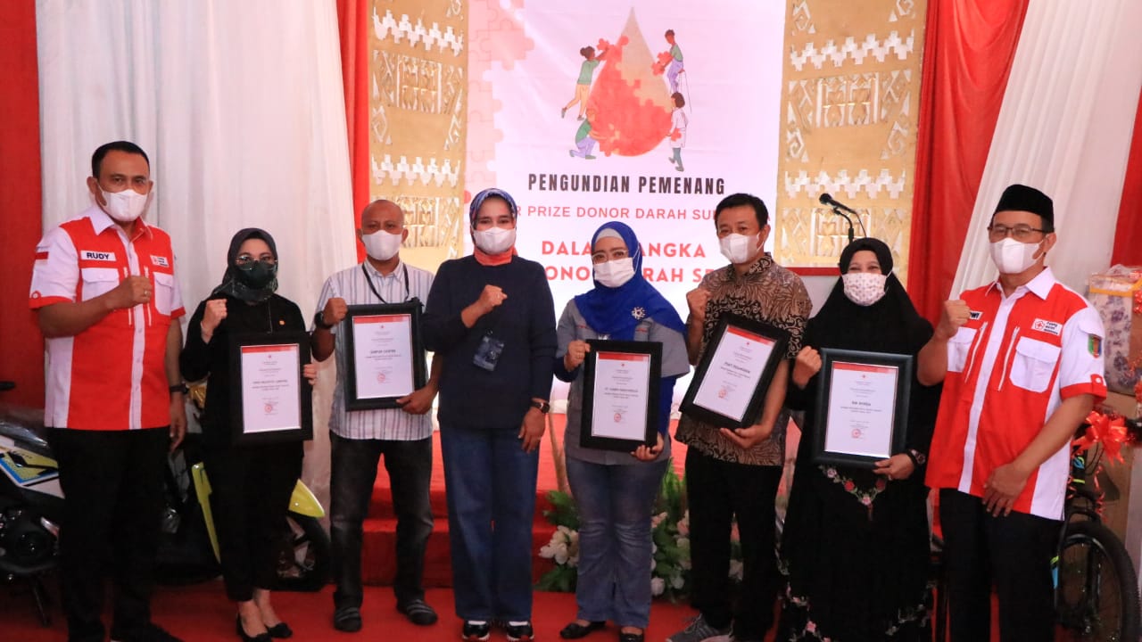 Peringati Hari Donor Darah Sedunia Tahun 2022, Ketua PMI Provinsi Lampung Nobatkan Duta Donor Darah Lampung