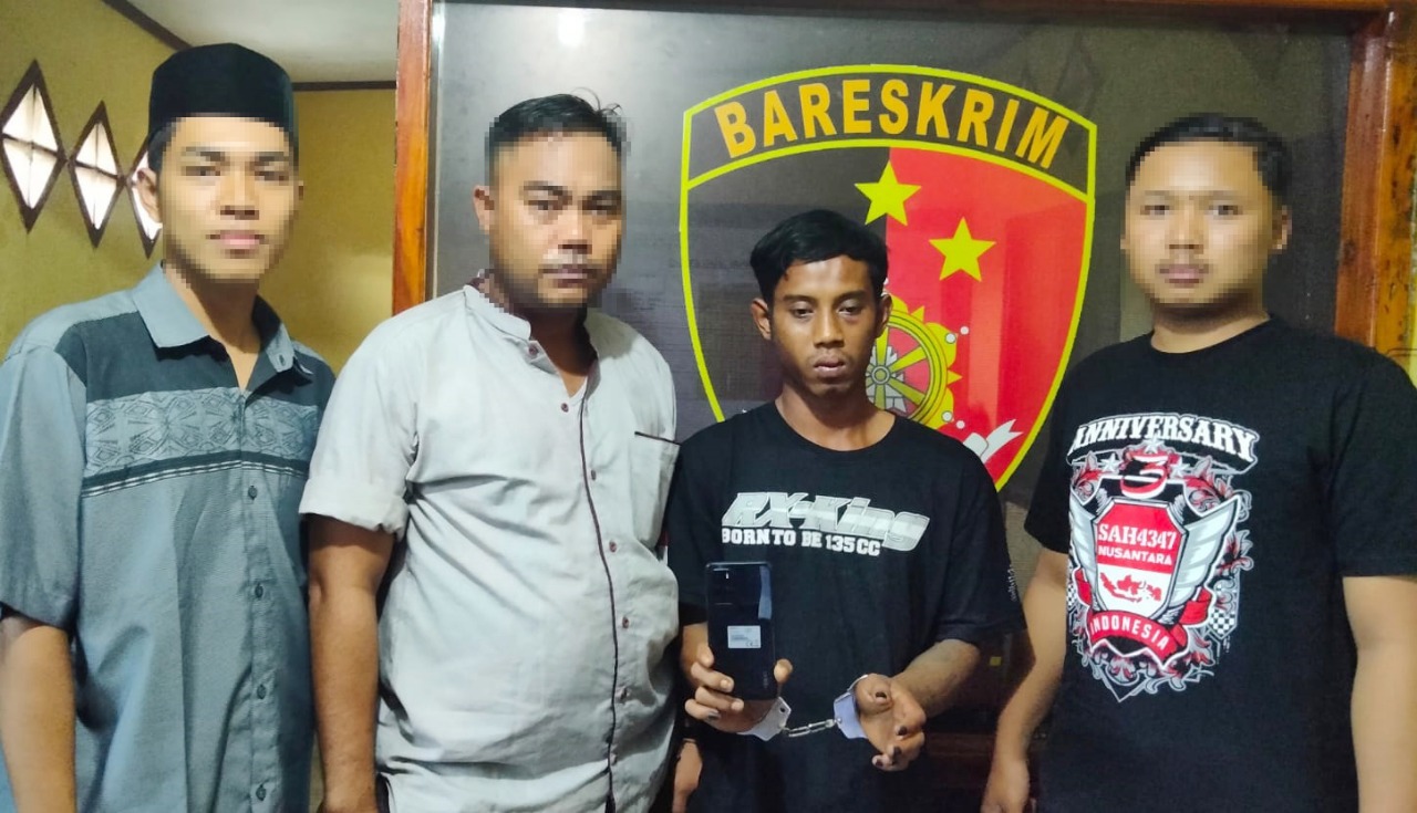Polisi Dibantu Warga Tangkap Pemuda Yang Mencuri di PT ILP Gedung Meneng