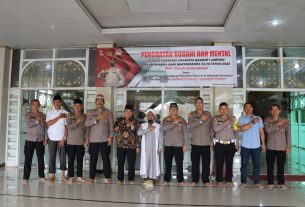 Polresta Bandar Lampung menggelar Tausiah Kebangsaan