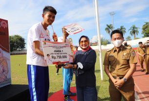 Riana Sari Arinal Saksikan Final Kejuaraan Special Olympics Indonesia (SOIna) Provinsi Lampung