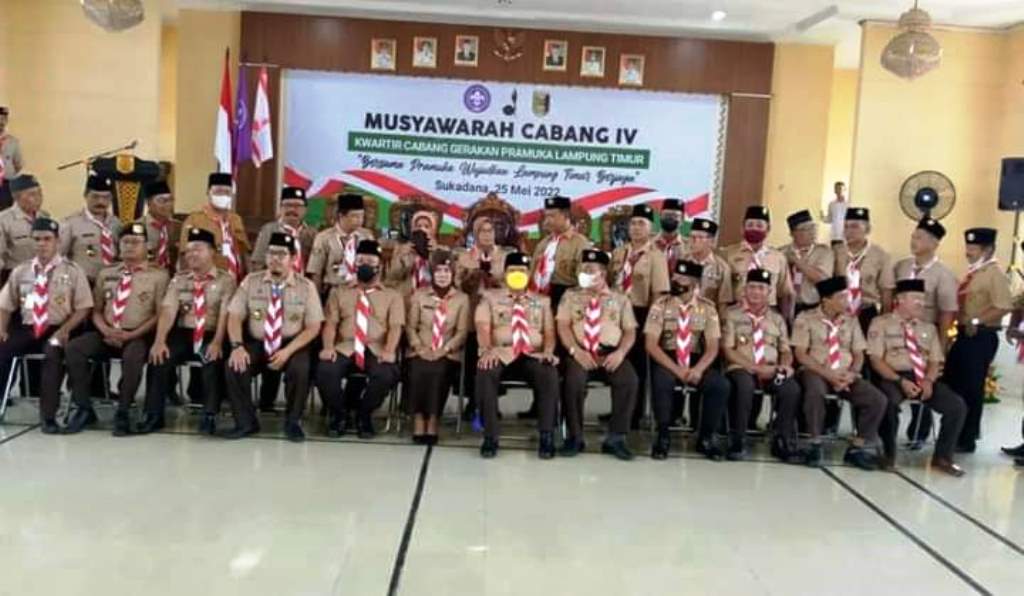 Wakil Bupati Lamtim Azwar Hadi Buka Muscab IV Kwartir Lampung Timur