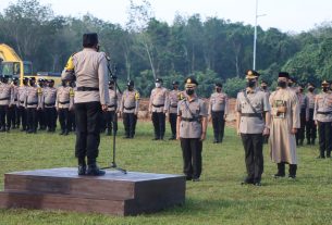 Kapolres Tubaba Pimpin Upacara Sertijab Waka Polres.