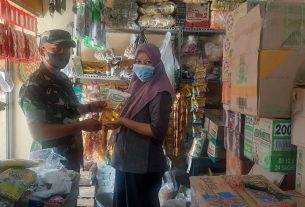 Danramil 10/Wuryantoro Kerahkan Babinsa Pantau Harga Migor Stabil