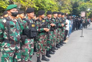 Amankan Kunker Wapres RI di Solo, Prajurit Kodim 0735/Surakarta Ikuti Apel Gelar Pasukan