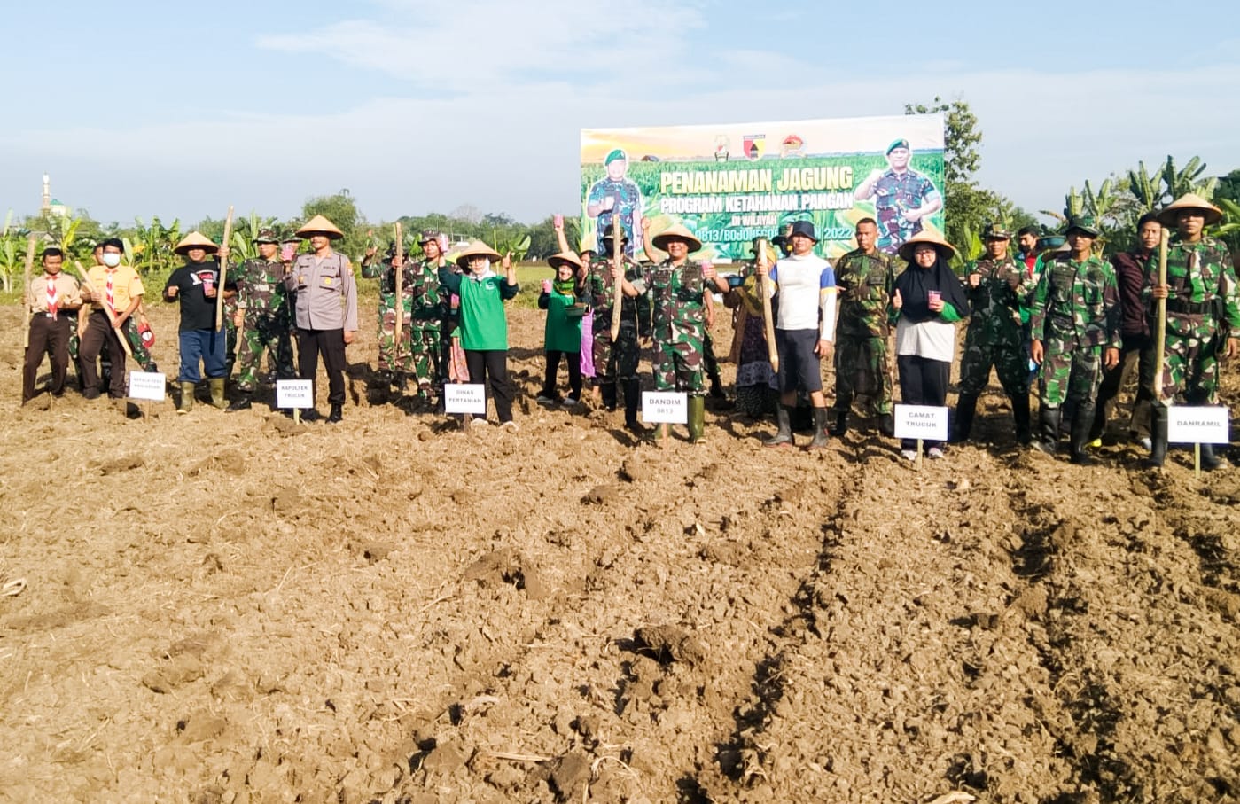 Kodim Bojonegoro dukung Ketersediaan Pangan Masyarakat