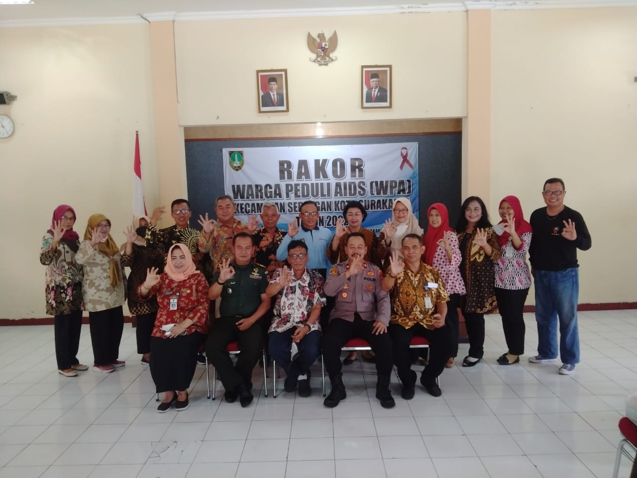 Danramil Serengan Hadiri Rakor Forum Warga Peduli Aids