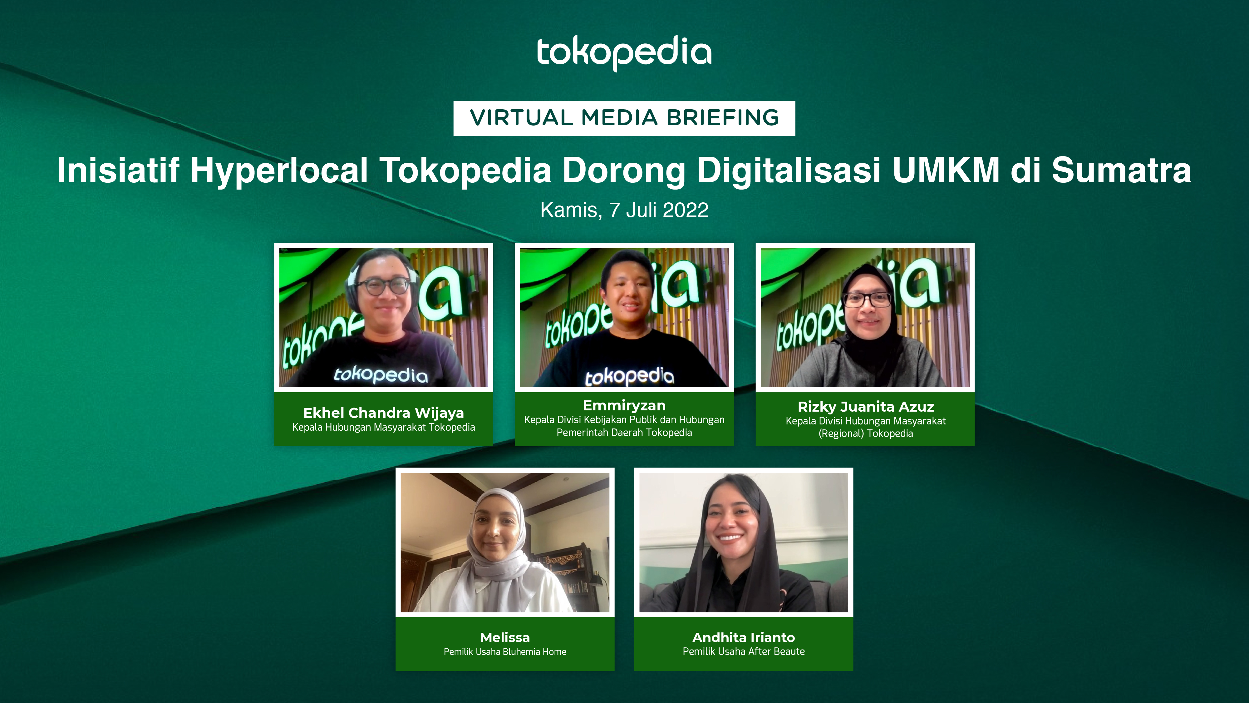 Inisiatif Hyperlocal Tokopedia Dorong Percepatan Digitalisasi UMKM di Sumatra