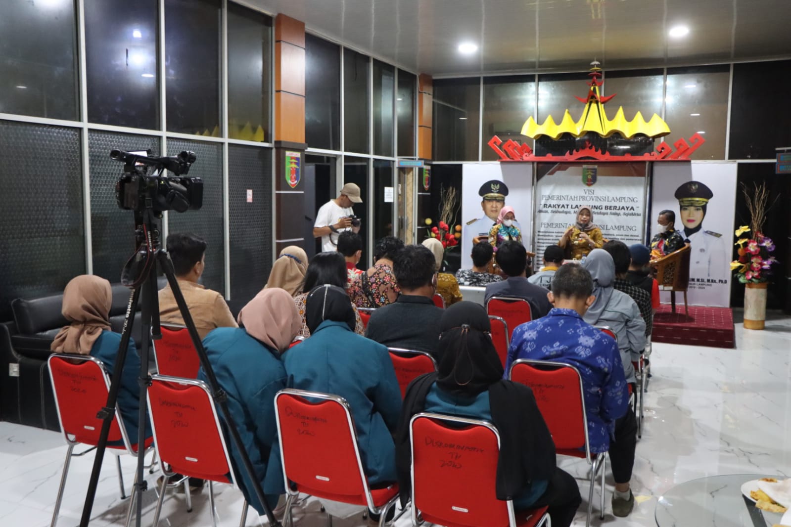 Dinas Kominfotik Provinsi Lampung Gelar Bincang Pagi Bersama Jurnalis