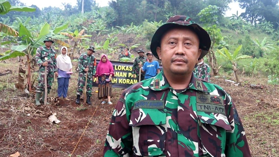 Dukung Ketahanan Pangan Koramil 410-05/TKP Manfaatkan Lahan Tidur Dengan Bertani Jagung