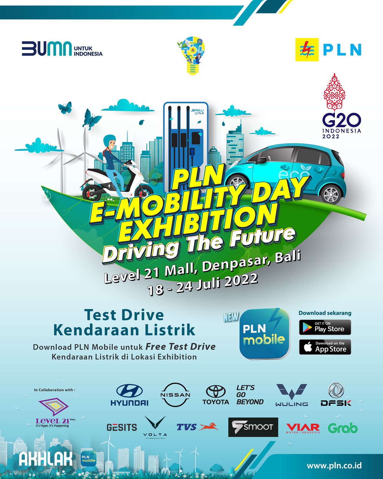 E-Mobility Day, Expo Ekosistem Kendaraan Listrik Terbesar Besutan PLN di Bali, Dari Touring, Pameran, Sampai Test Drive