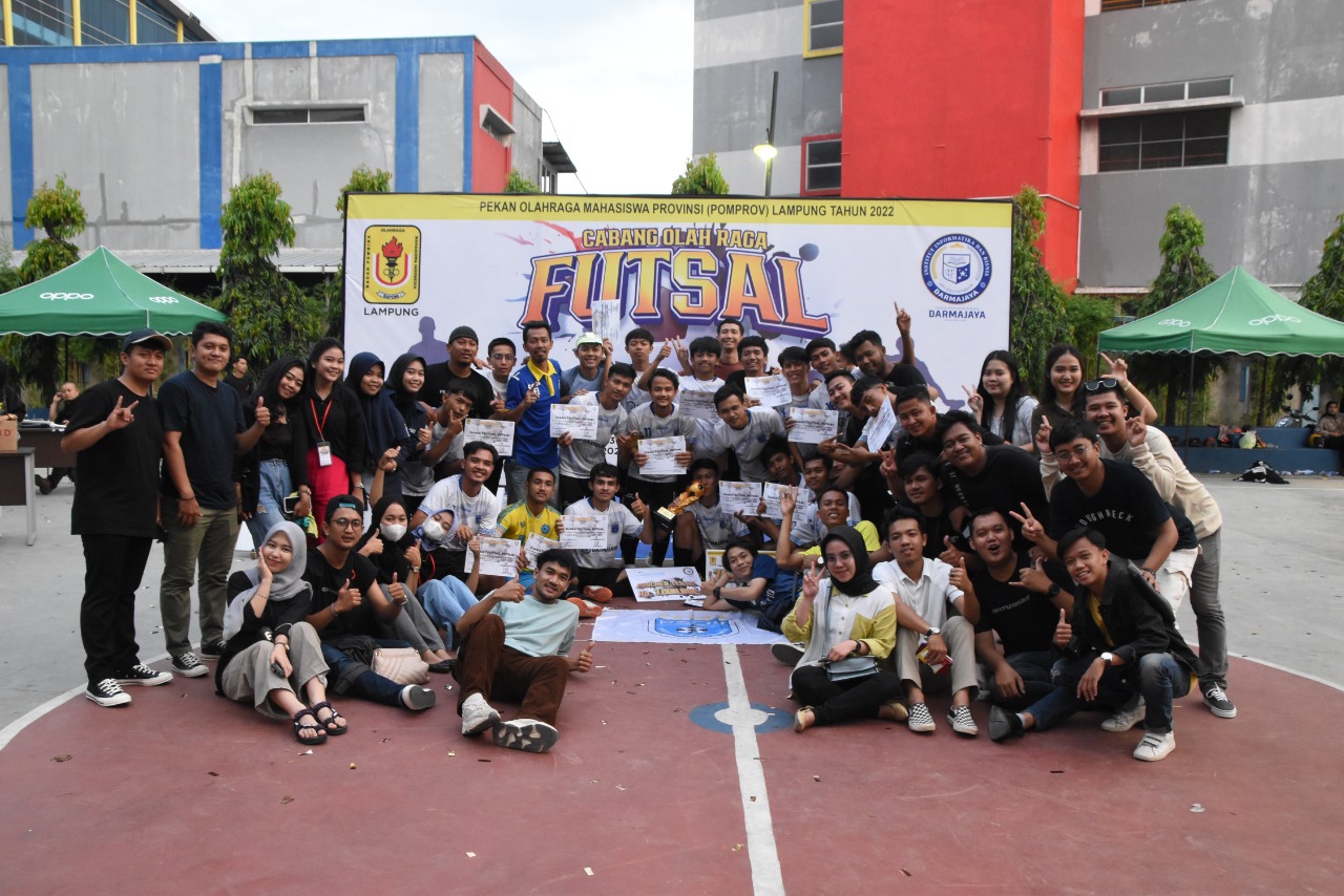 Kampus The Best IIB Darmajaya Juara Futsal Pomprov 2022