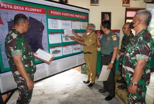 Kasdim Terjun Langsung Nilai Kampung Pancasila Di Wilayah Kodim 0726/Sukoharjo