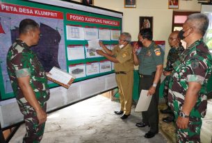 Kasdim Terjun Langsung Nilai Kampung Pancasila Di Wilayah Kodim 0726/Sukoharjo