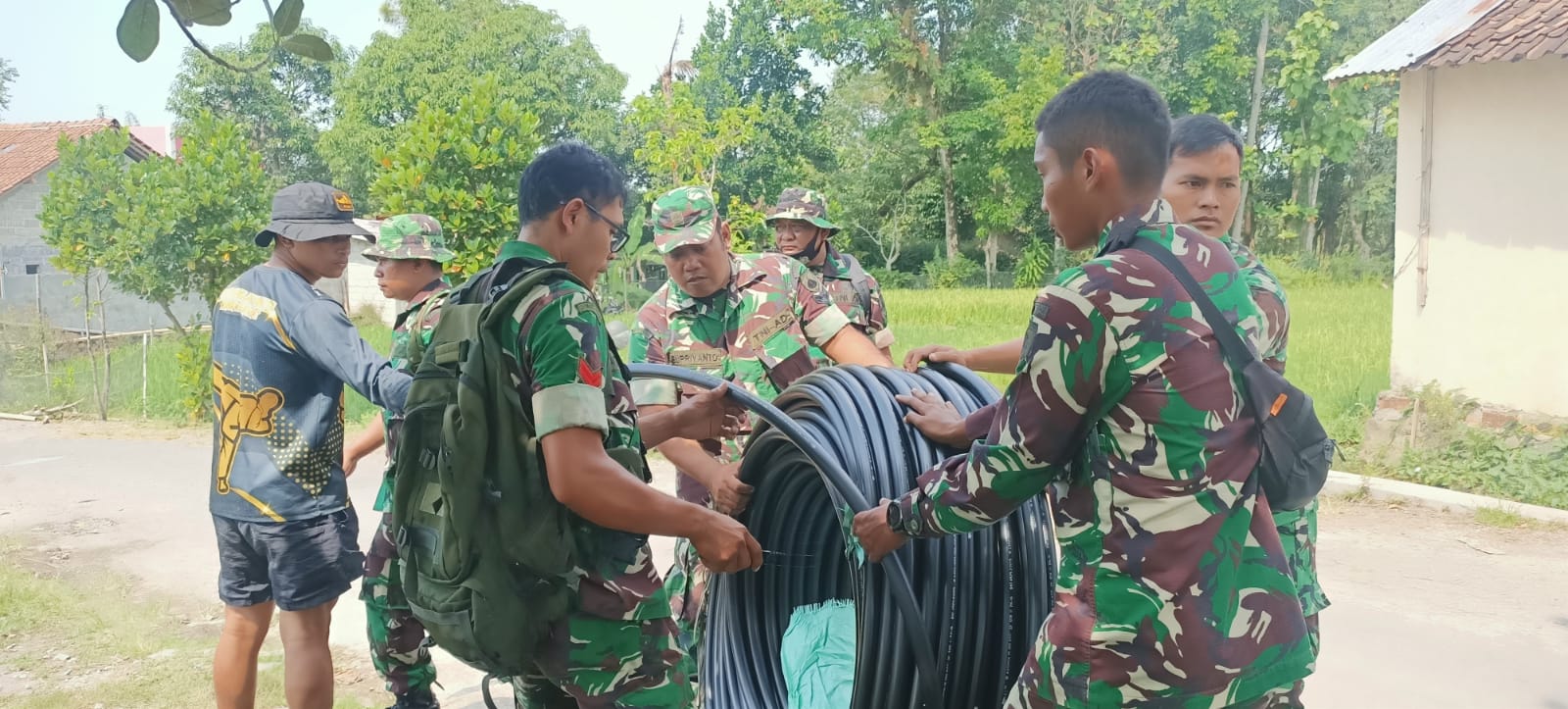 Kodim Boyolali Dukung TNI AD Manunggal Air