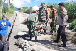 Koramil Cepogo Aktif Andil Dalam Pembangunan Desa