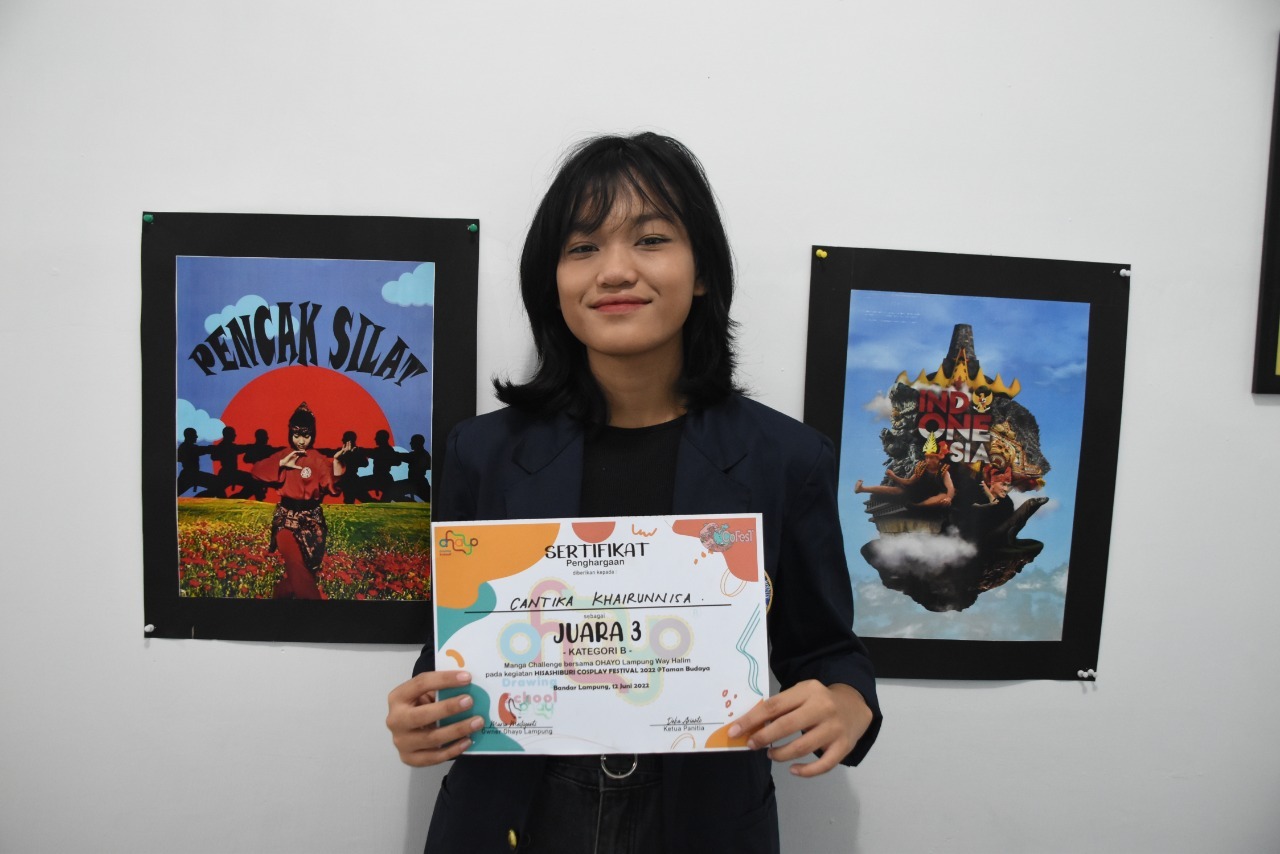 Mahasiswa DKV IIB Darmajaya ini Juara Lomba Komik Ohayo Drawing School