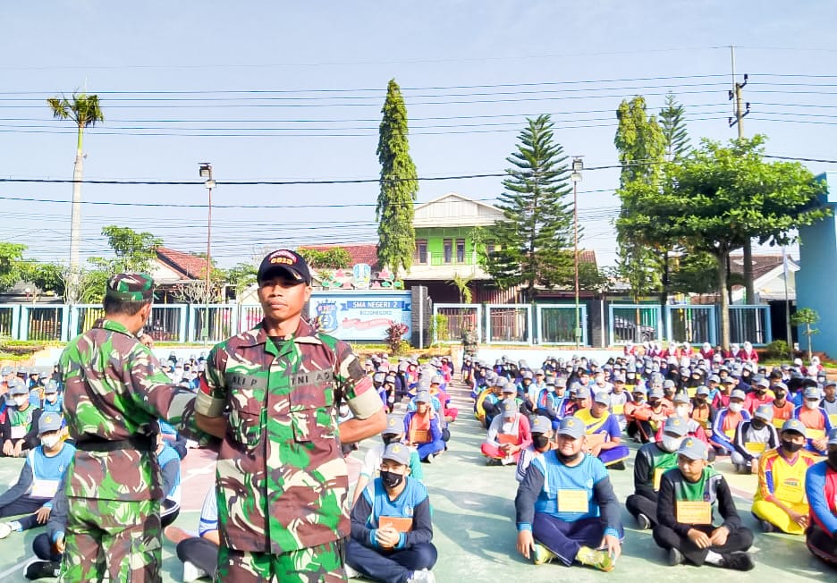 Masa Pengenalan Lingkungan Sekolah, Ratusan Prajurit Kodim Bojonegoro diturunkan