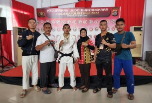 Personil Polresta Bandar Lampung Raih Prestasi di Kejuaraan Judo Piala Kapolri 2022